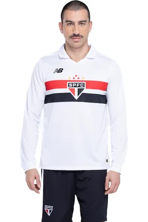 New Balance Camisa do São Paulo I 24 Masculina Manga Longa Torcedor
