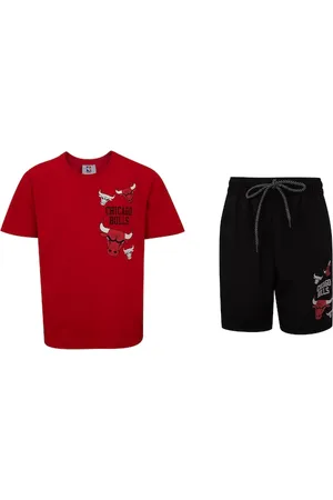 AmazonBasics Conjunto do Chicago Bulls Juvenil N1121 e N1126 Camiseta + Bermuda