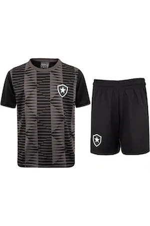 Braziline Kit de Uniforme do Botafogo Infantil Mini Craque Camiseta + Calção