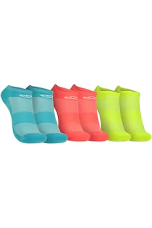 OLYMPIKUS Kit de Meias Invisível Tripack Neon 3 pares Adulto