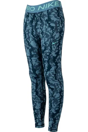 Nike Calça Legging Juvenil Pro Dri-fit Tight Sport All Over Print