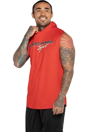 Under Armour Camiseta Regata Masculina com Capuz Mesh Sport SL