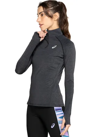 Asics Camiseta Feminina Manga Longa com Zíper