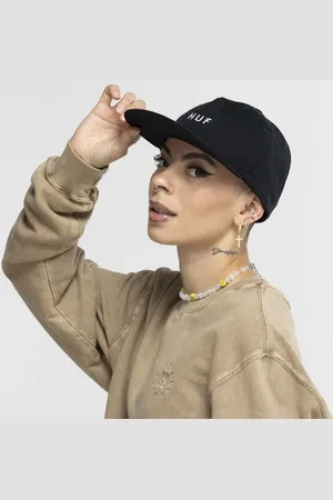 Huf Boné Aba Reta Snapback Dat Hat Logo Reg Metal