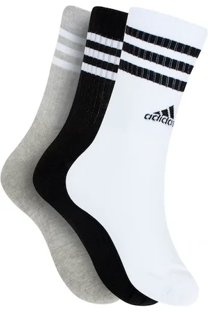 adidas Kit de Meia Adulto Cano Alto 3 Listras - 3 Pares