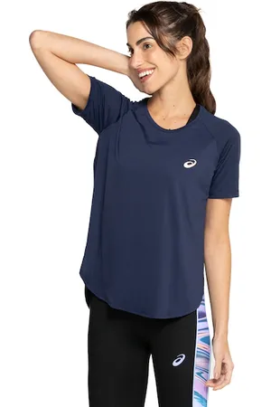 Asics Camiseta Feminina Manga Curta Textura