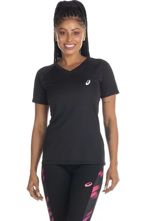 Asics Camiseta Manga Curta Basic Logo Feminina