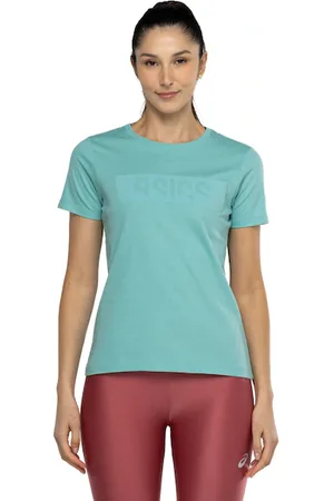 Asics Camiseta Feminina Manga Curta Malha Cava Tradicional