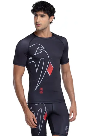 Venum Camiseta Masculina Manga Curta Rashguard Black Belt Dark
