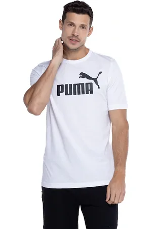 PUMA Camiseta Masculina Manga Curta ESS Tee Logo