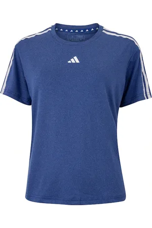 adidas Camiseta Feminina Manga Curta Essentials 3 Listras