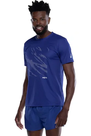 Asics Camiseta Masculina Manga Curta Anti Odor Estampa Treino