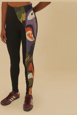 Gentleman Farmer Calça Legging Feminina Recorte Voô Doce Média Compressão Cintura Média