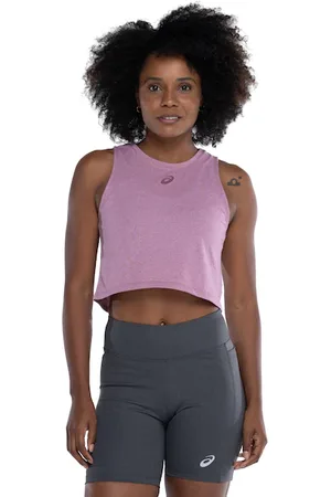Asics Blusa Regata Cropped Feminina Malha
