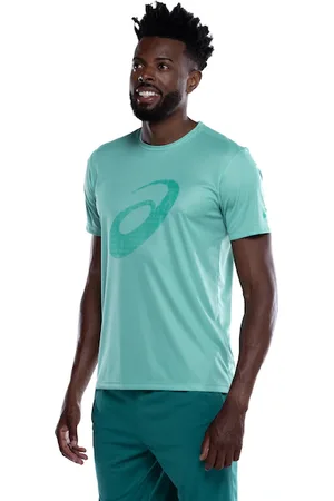 Asics Camiseta Masculina Manga Curta Anti Odor Estampa Treino