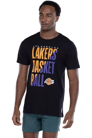 AmazonBasics Camiseta do Los Angeles Lakers Masculina Manga Curta ColorFul
