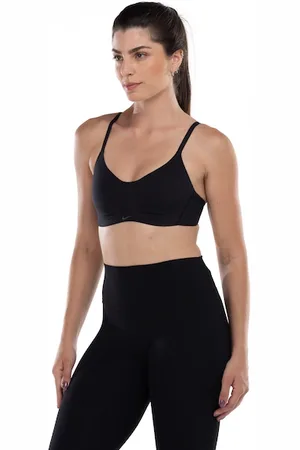 Nike Top Fitness com Bojo Baixa Sustentação Alate Coverage LS Bra Adulto