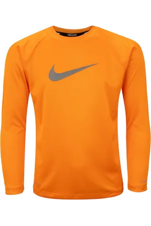 Nike Camiseta Infantil Manga Longa Heather Sleeve Hydrogua Proteção UV