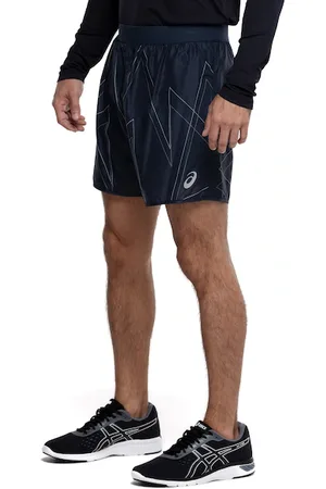 Asics Bermuda Masculina 2 em 1 Estampado Linhas