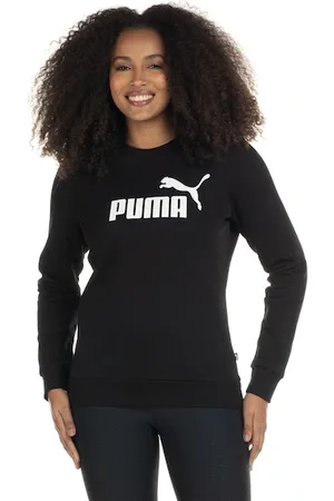 PUMA Blusão Feminino Essentials Logo Crew FL