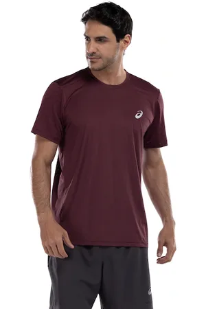 Asics Camiseta Masculina Manga Curta Jacquard Anti Odor Cava Tradicional