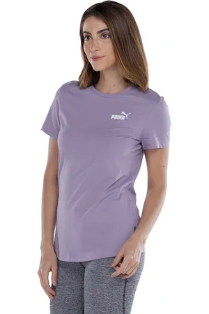 PUMA Camiseta Feminina Manga Curta Essentials Small Logo Tee