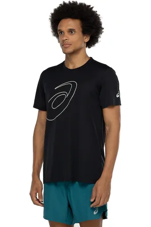 Asics Camiseta Manga Curta Logo Espiral Crepe - Masculina
