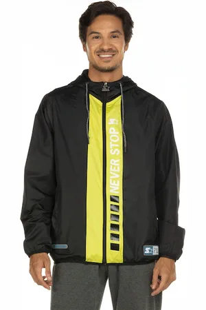 Starter Jaqueta Corta-Vento Masculina com Capuz T296A