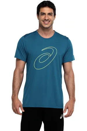 Asics Camiseta Manga Curta Logo Espiral Crepe - Masculina