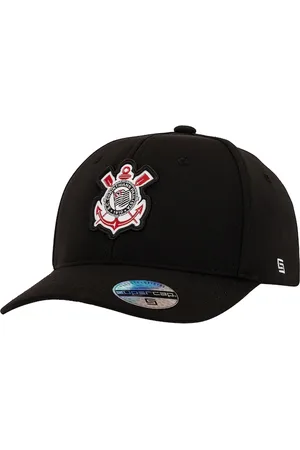 Super Cap Boné Aba Curva do Corinthians Supercap Patch Bordado Strapback Adulto