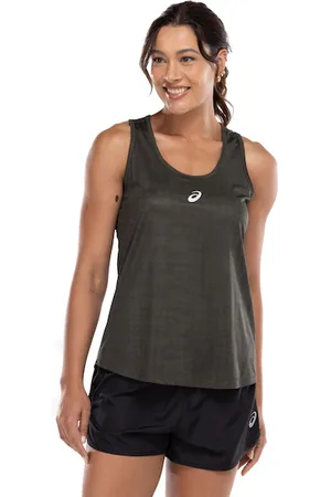 Asics Camiseta Regata Feminina Estilo Nadador Shibori