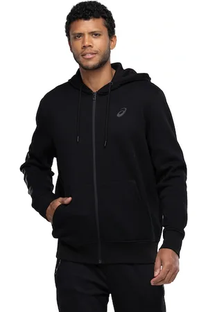 Asics Jaqueta Masculina com Capuz Moletom Canguru com Fleece