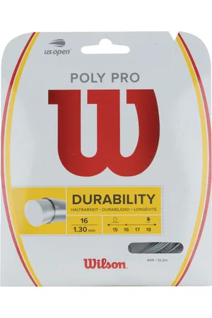 Wilson Corda para Raquete de Tênis Poly Pro 16 Cartela - 12m