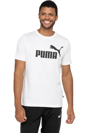 PUMA Camiseta Manga Curta Essentials Logo Tee - Masculina