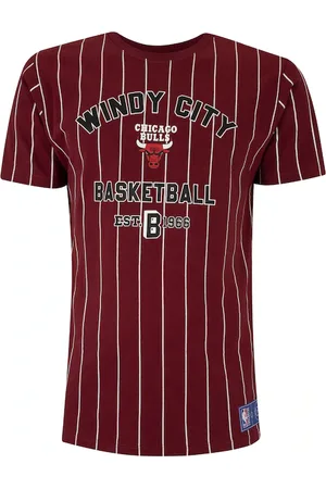 AmazonBasics Camiseta do Chicago Bulls Masculina White Stripes