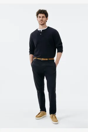 Hering Calça Masculina Chino Taper Com Linho