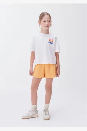 Hering Conjunto Curto Em Moletom Infantil Menina Com Estampa