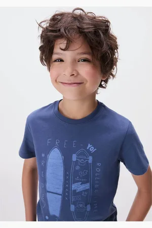 Hering Camiseta Infantil Menino Manga Curta Com Estampa