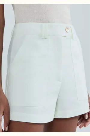 Hering Shorts Feminino Cintura Alta Em Alfaiataria