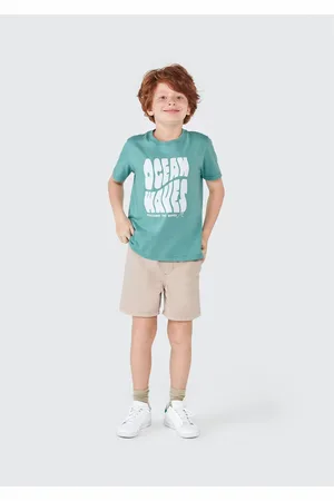 Hering Camiseta Infantil Menino Manga Curta Com Estampa