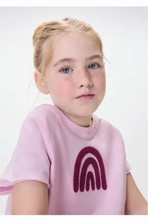 Hering Blusa Manga Raglan Infantil Menina Com Bordado