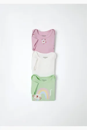 Hering Kit Com 3 Bodies Bebê Menina Em Ribana
