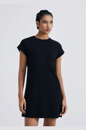 Hering Vestido Básico Curto Texturizado Com Bolso5