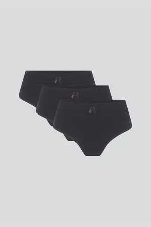 Hering Kit 3 Calcinhas Cós Duplo Em Malha De Algodão