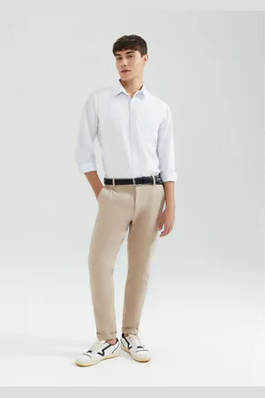 Hering Calça Em Sarja Masculina Taper Chino
