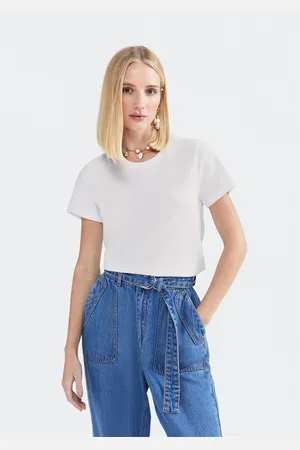 Hering Blusa Básica Feminina Manga Curta Slim World