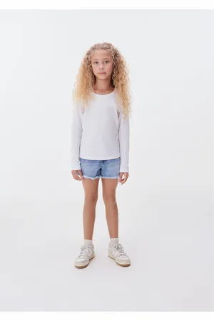 Hering Blusa Básica Infantil Menina Manga Longa Com Patch