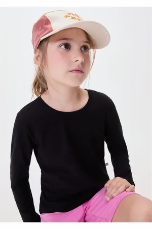 Hering Blusa Básica Infantil Menina Manga Longa Com Patch