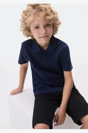 Hering Camisa Polo Infantil Menino Manga Curta Em Piquet