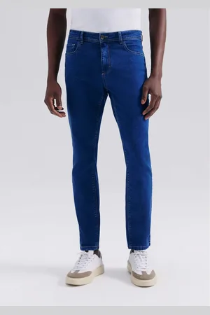 Hering Calça Jeans Básica Masculina Slim Com Elastano